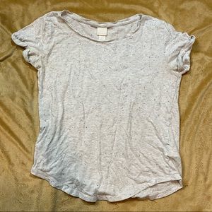 H&M Basic Gray Speckled T-Shirt